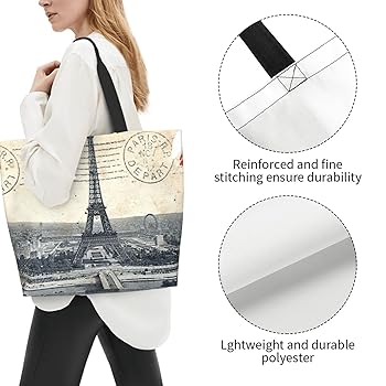 Amazon | エッフェル塔 トートバッグ ショッピングバッグ エコ